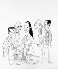 ARTIST DESCENDING A STAIRCASE